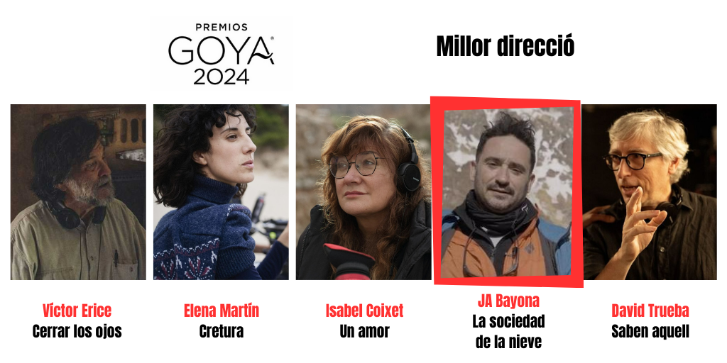 Goya 2024_Millor direcci&oacute; Bayona 