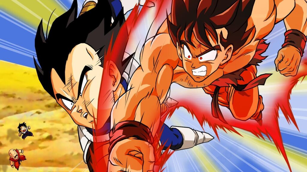 bola de drac, Goku contra Vegeta